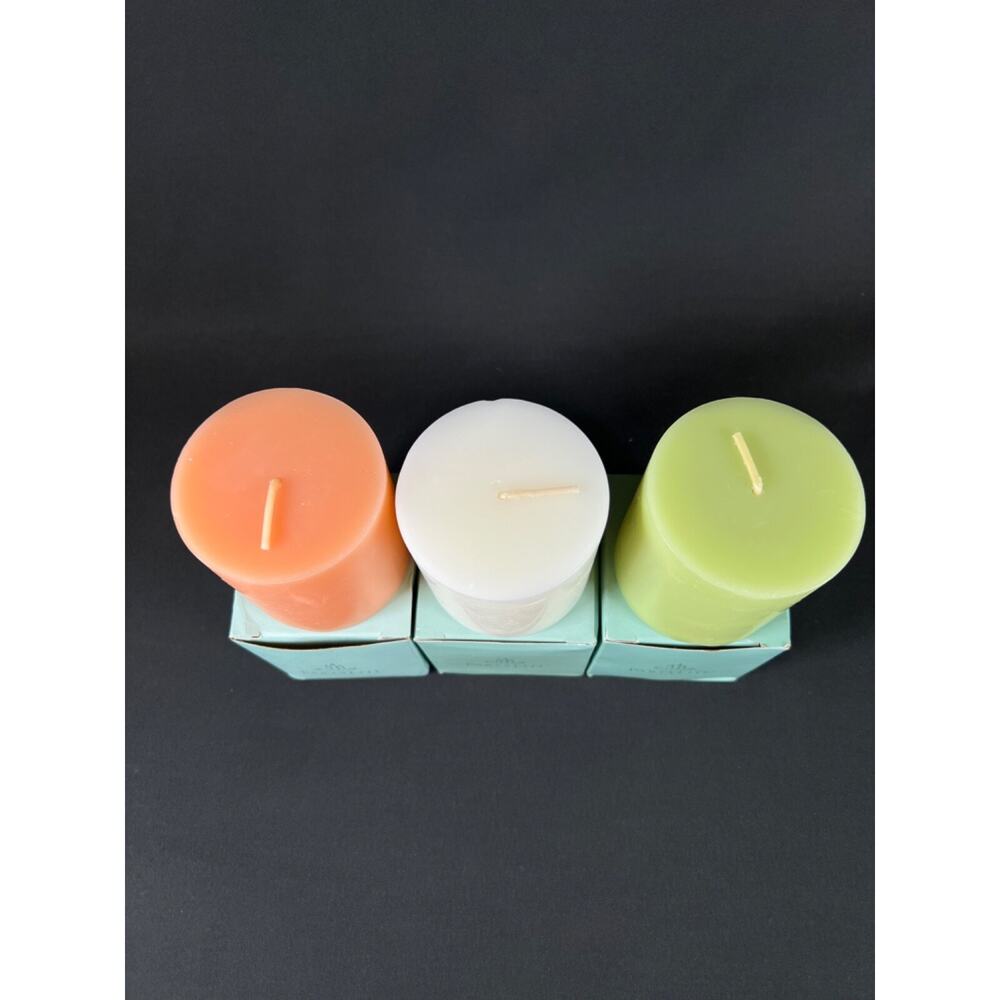 3X PartyLite candle aroma Bamboo Mist / Pure Vanilla Creme / Apricot Daisy - Picture 2 of 3